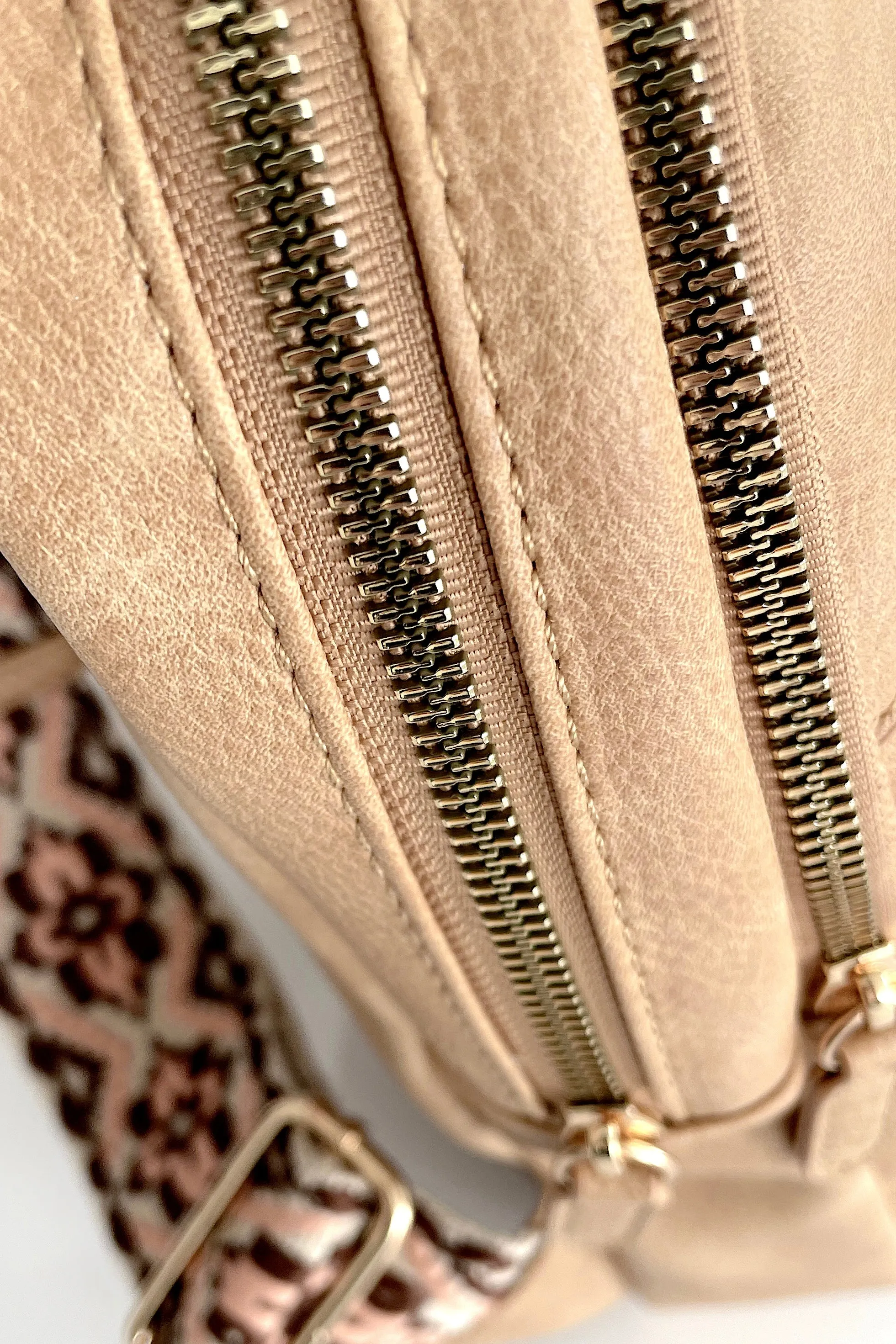 MEREDITH GUITAR STRAP SLING BACKPACK IN TAN