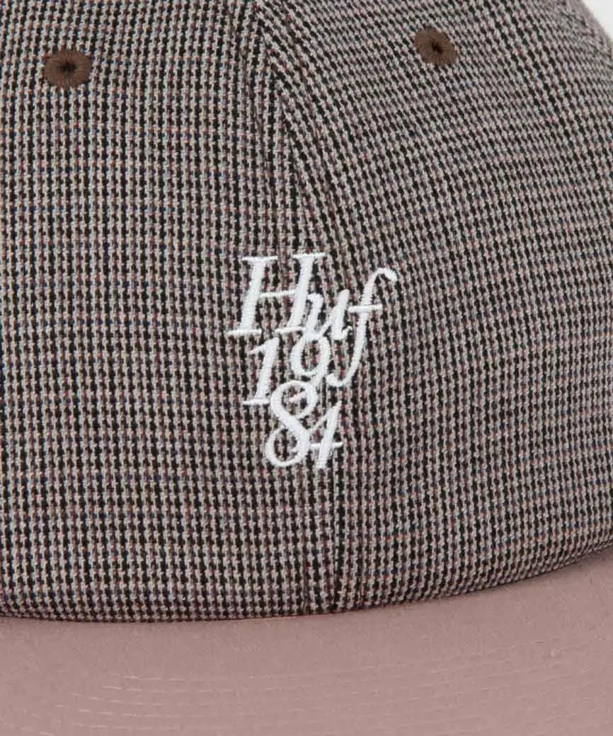 Micro Houndstooth Cap (Dusty Rose)