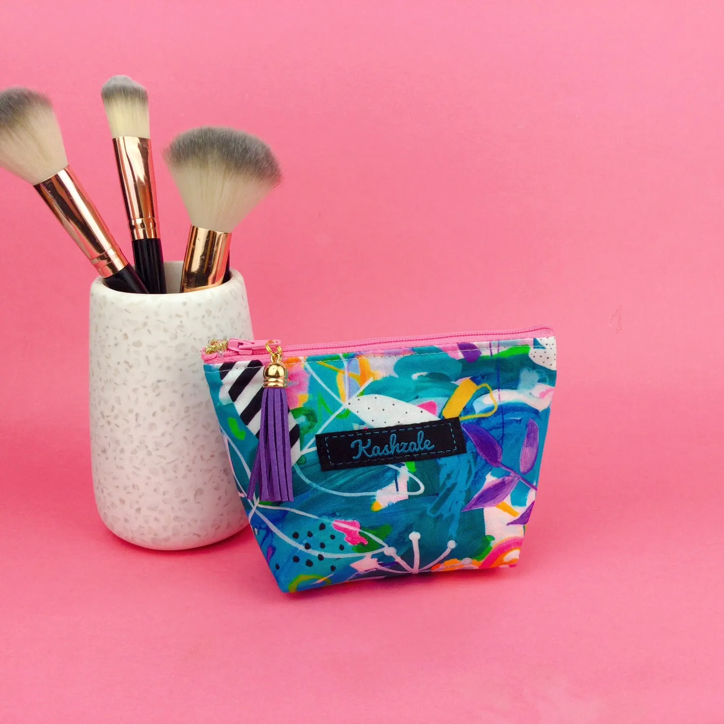 Mighty Jungle Small Makeup Bag. Deb McNaughton Design