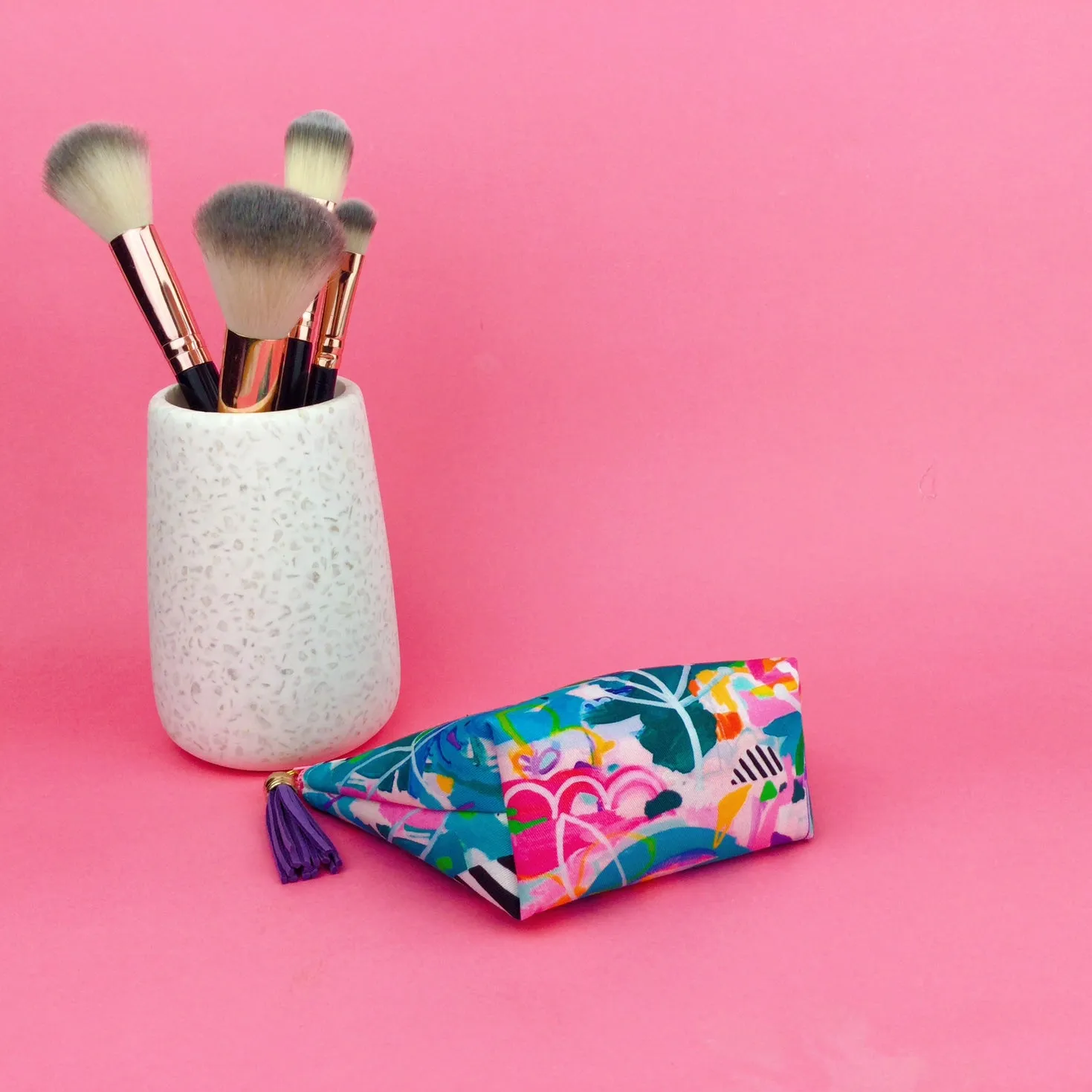 Mighty Jungle Small Makeup Bag. Deb McNaughton Design