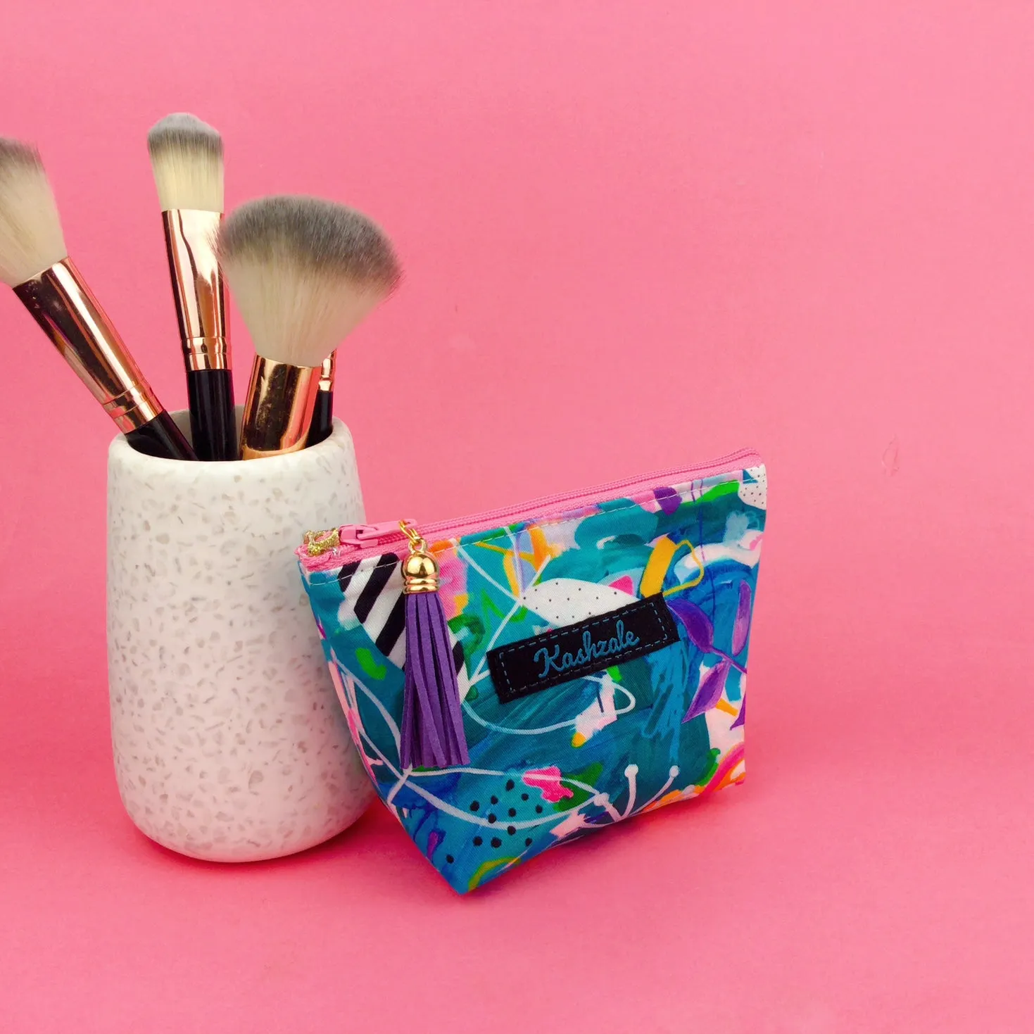 Mighty Jungle Small Makeup Bag. Deb McNaughton Design
