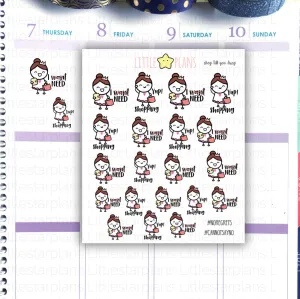 Mimi - Mixed Shopping Addicts Planner Stickers