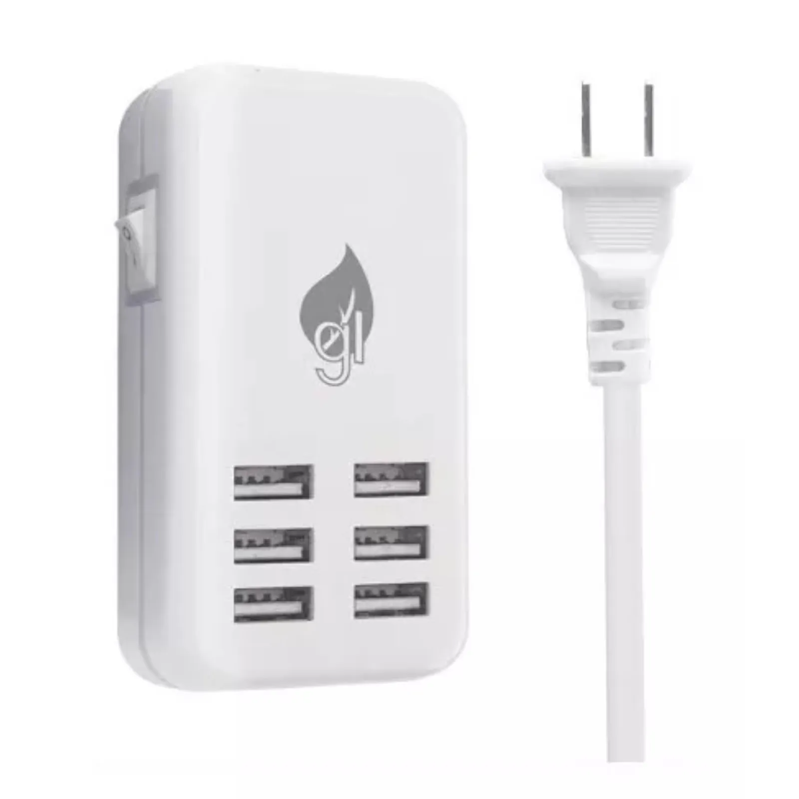 Mitzu Cargador Multiple 6 Entradas Usb, 6 A, 110 220