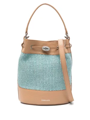 Mondà vimini small bucket bag