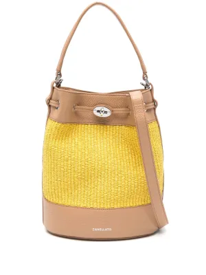 Mondà vimini small bucket bag