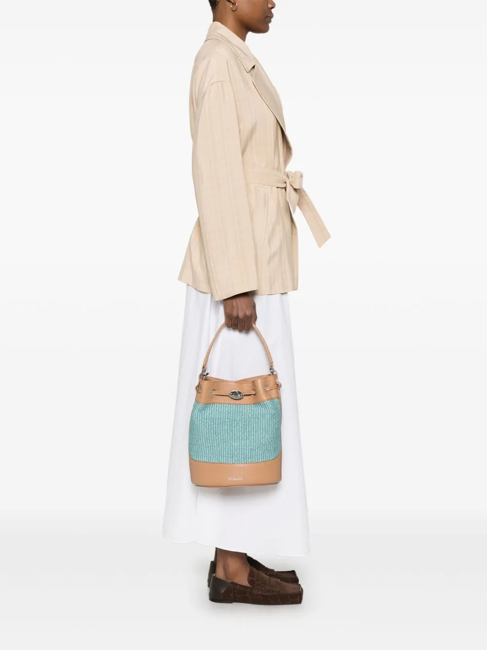 Mondà vimini small bucket bag