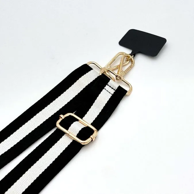 Monochrome Glam Woven Strap