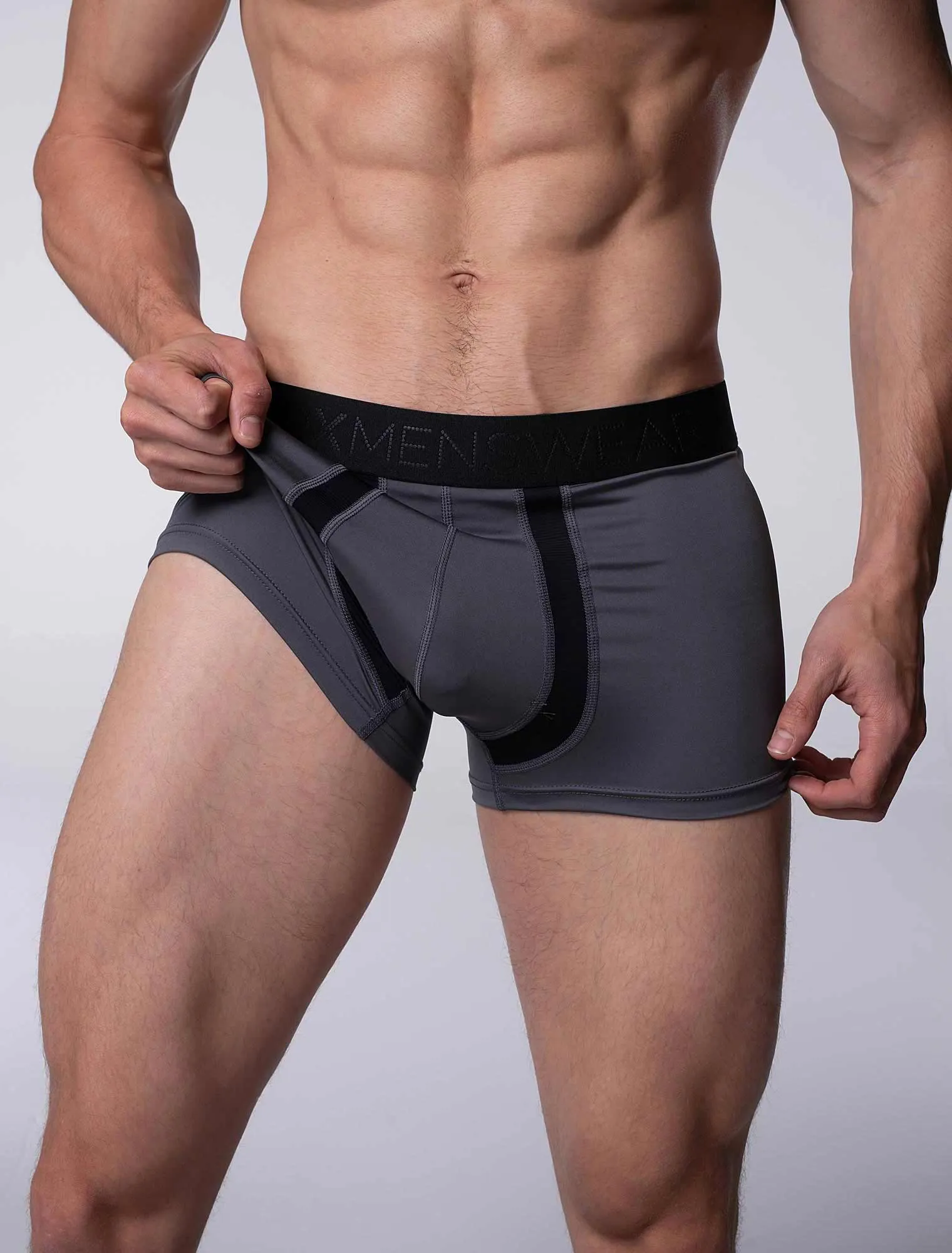Motion Mesh Boxers - Grey