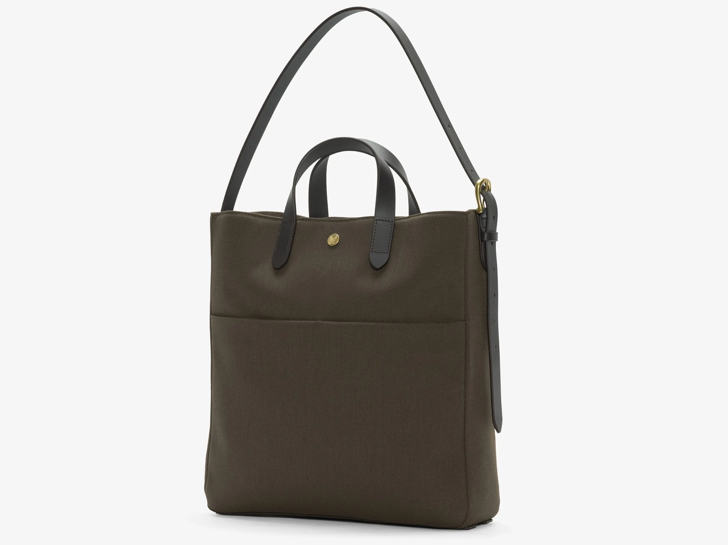 M/S Field Tote - Army/Dark brown