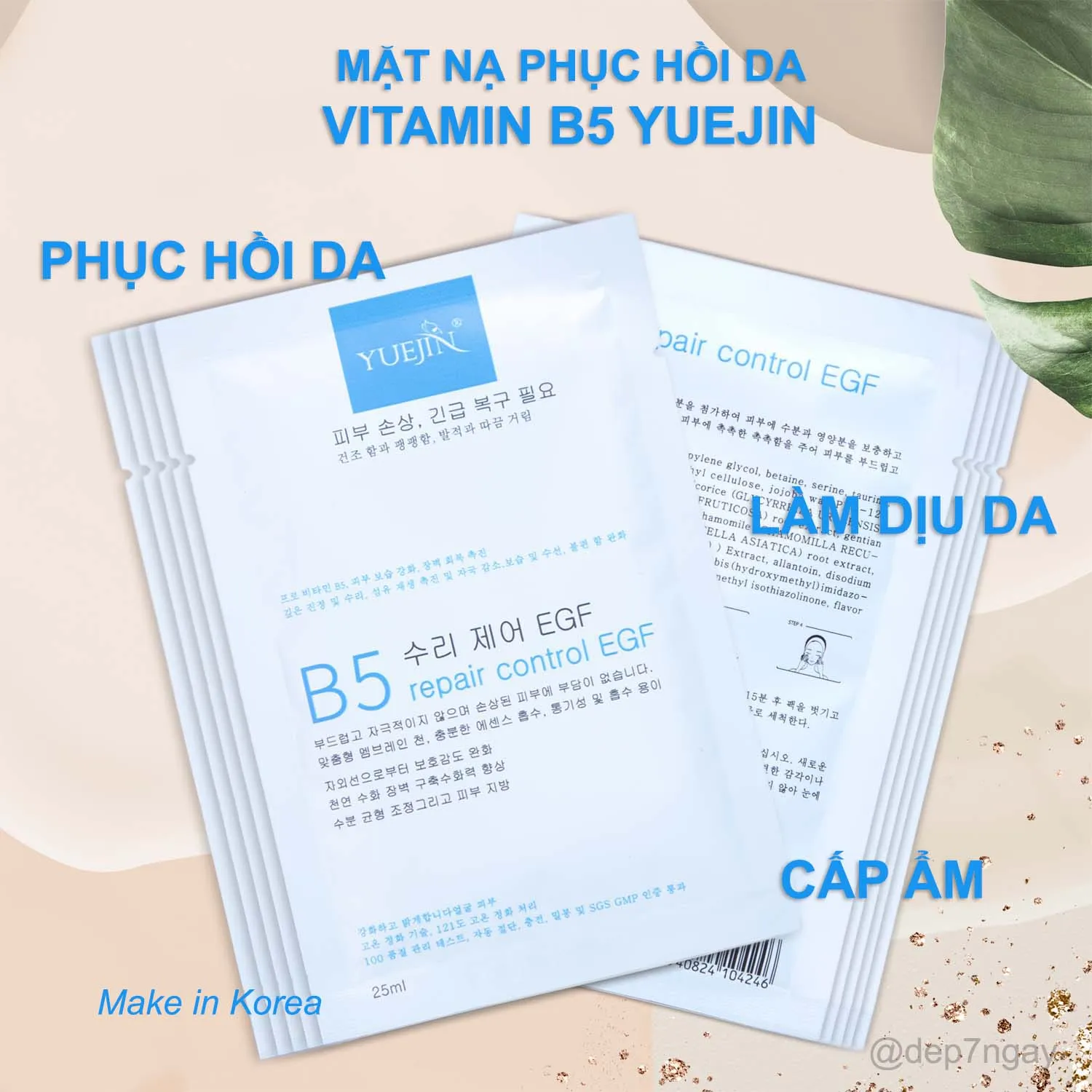 Mặt Nạ Phục Hồi Da B5 Yuejin Repair Control EGF Mask