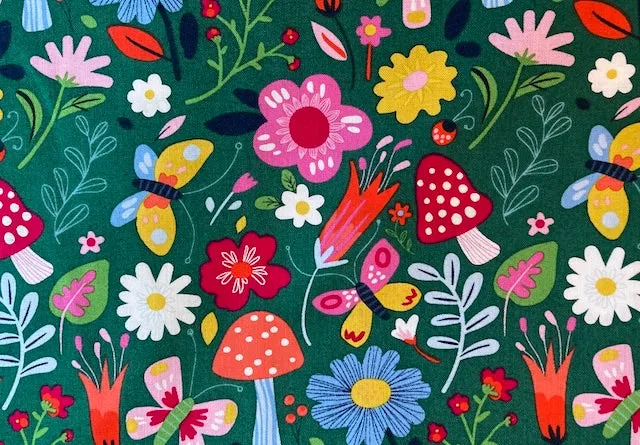 Mushroom Floral Sandwich Eco Bag