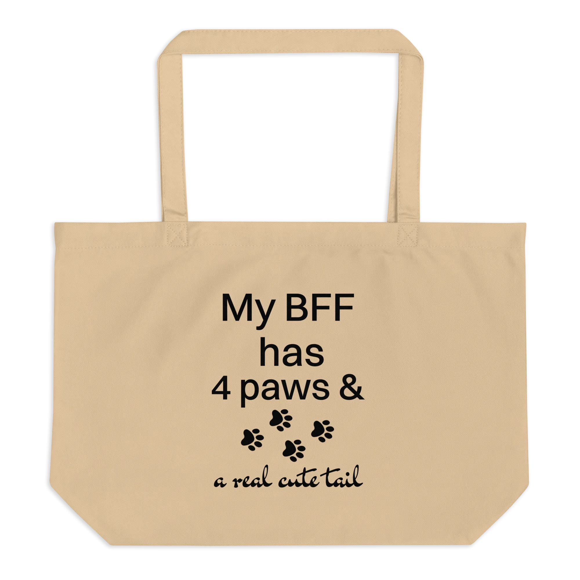 My BFF has 4 Paws X-Large Tote/ Shopping Bags