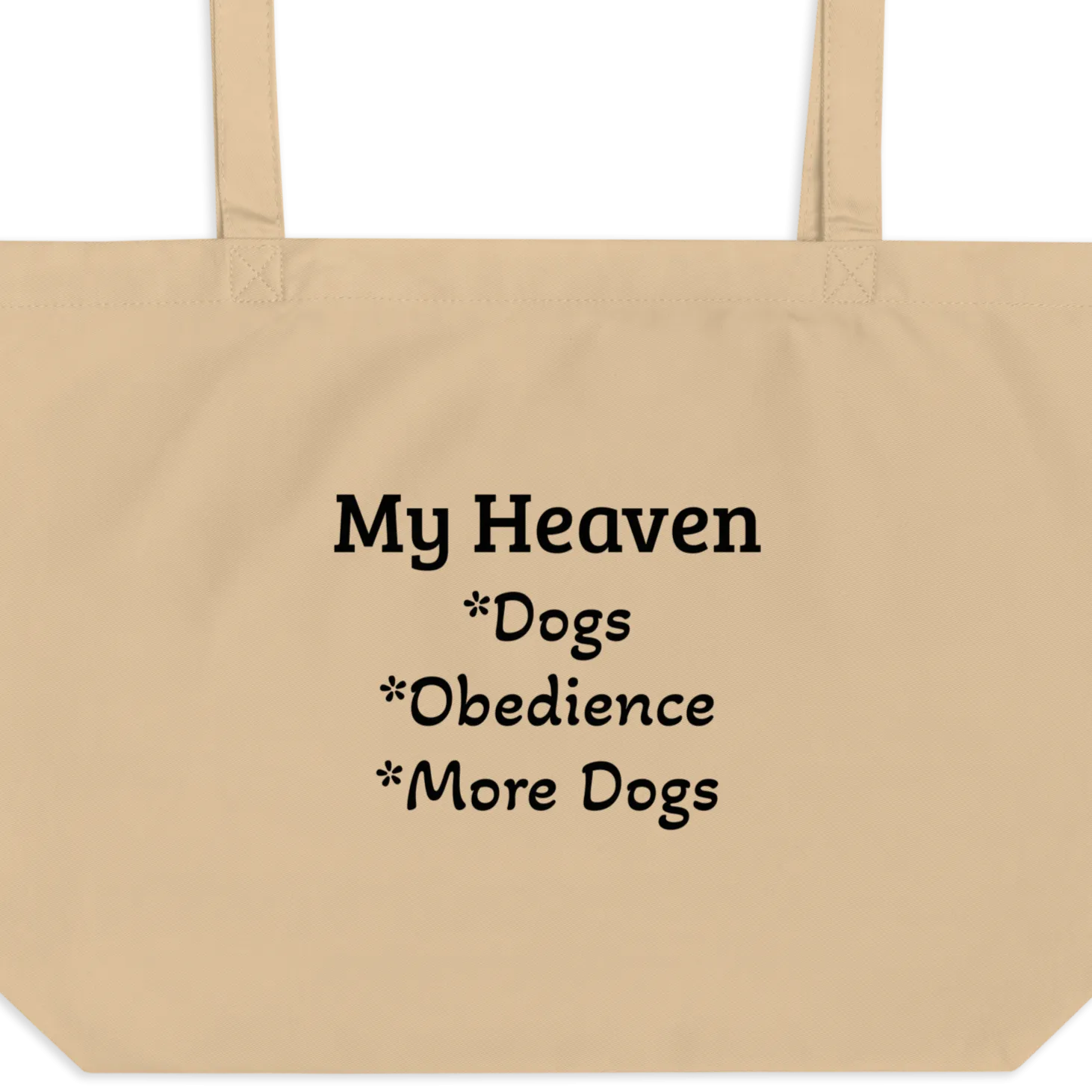 My Heaven Obedience X-Large Tote/ Shopping Bags