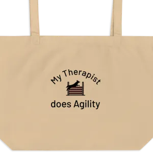 My Therapist Does Agility X-Large Tote/ Shopping Bags