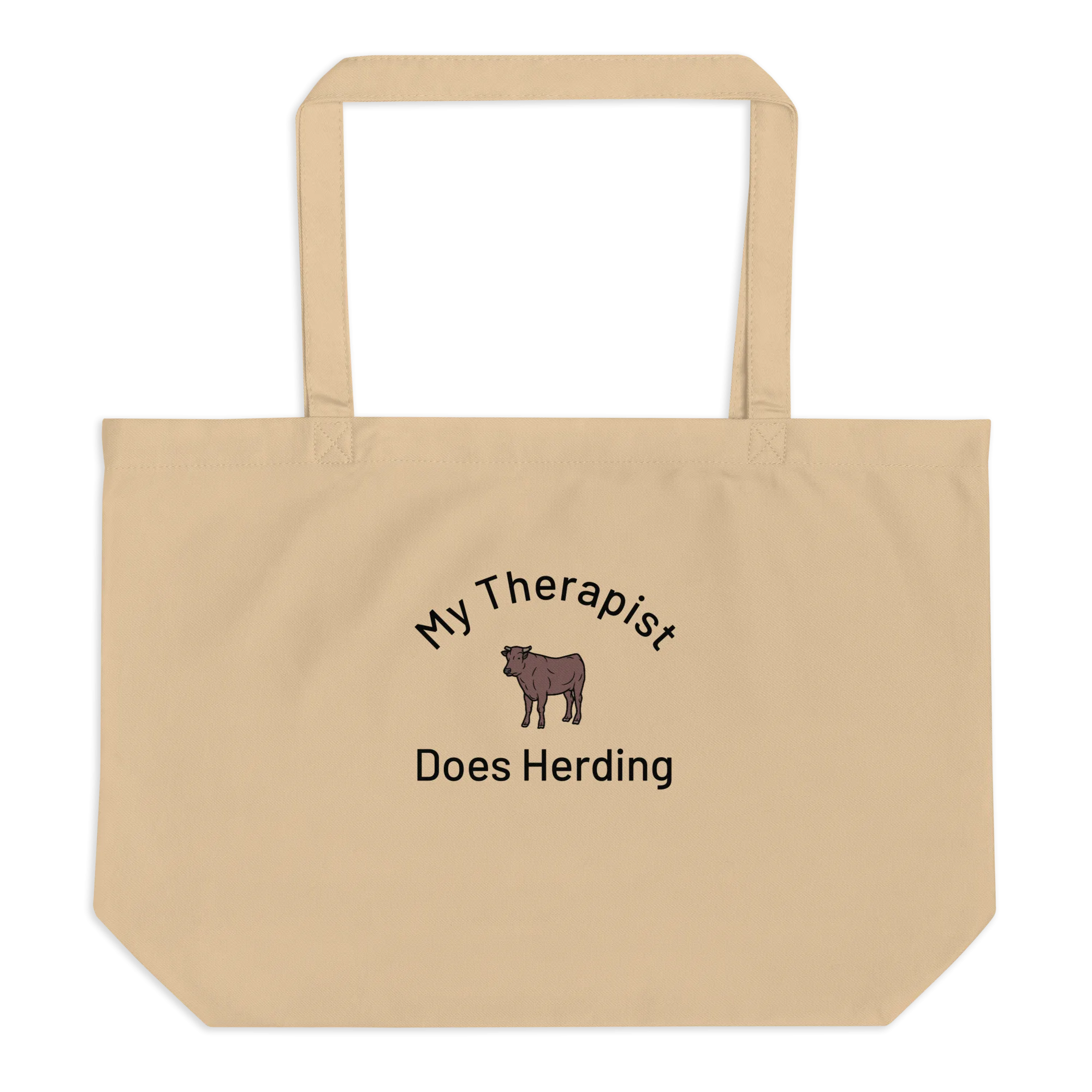 My Therapist Does Cattle Herding X-Large Tote/ Shopping Bags
