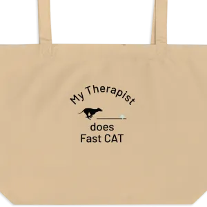 My Therapist Does Fast CAT X-Large Tote/ Shopping Bags