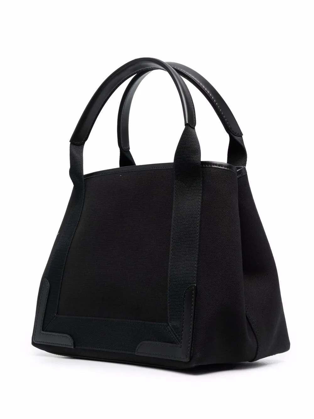 Navy cabas small canvas tote bag