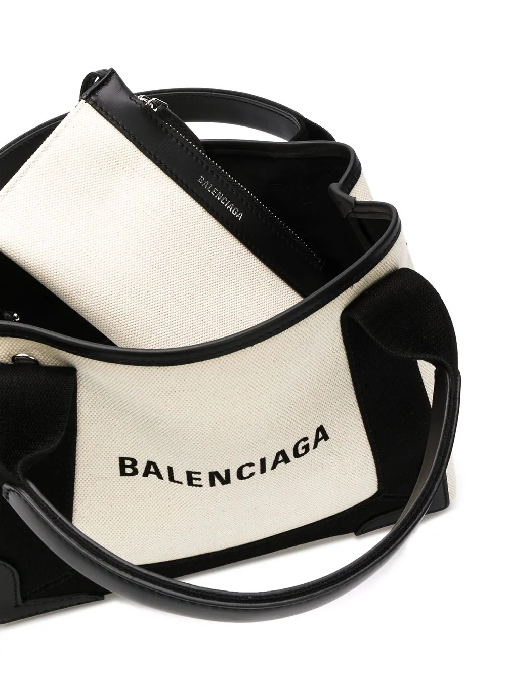 Navy cabas xs canvas tote bag