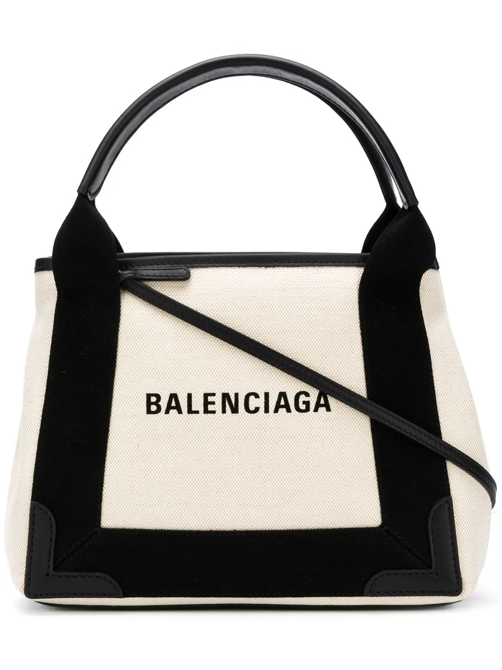 Navy cabas xs canvas tote bag