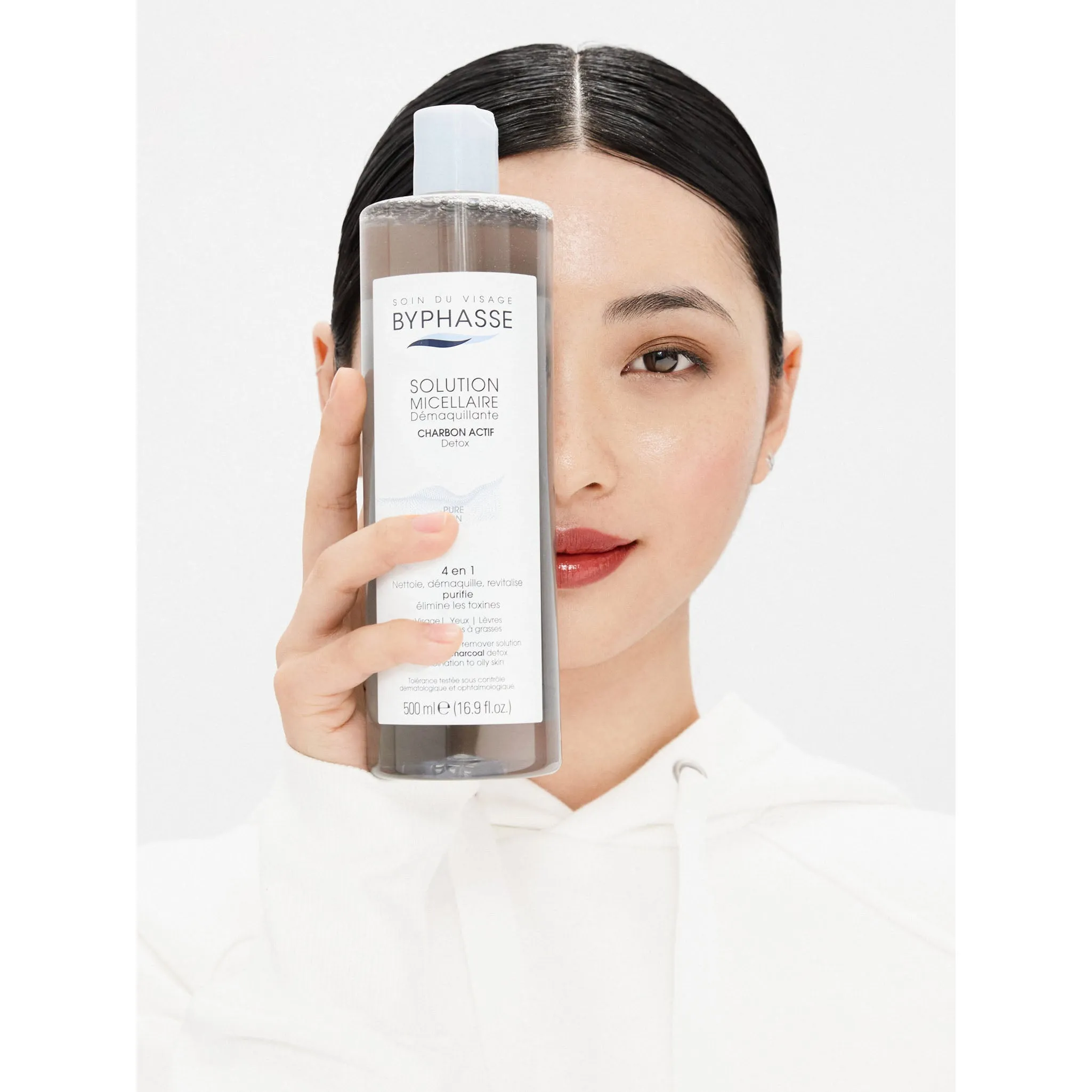 Nước Tẩy Trang Than Hoạt Tính Byphasse Cho Da Dầu 500ml