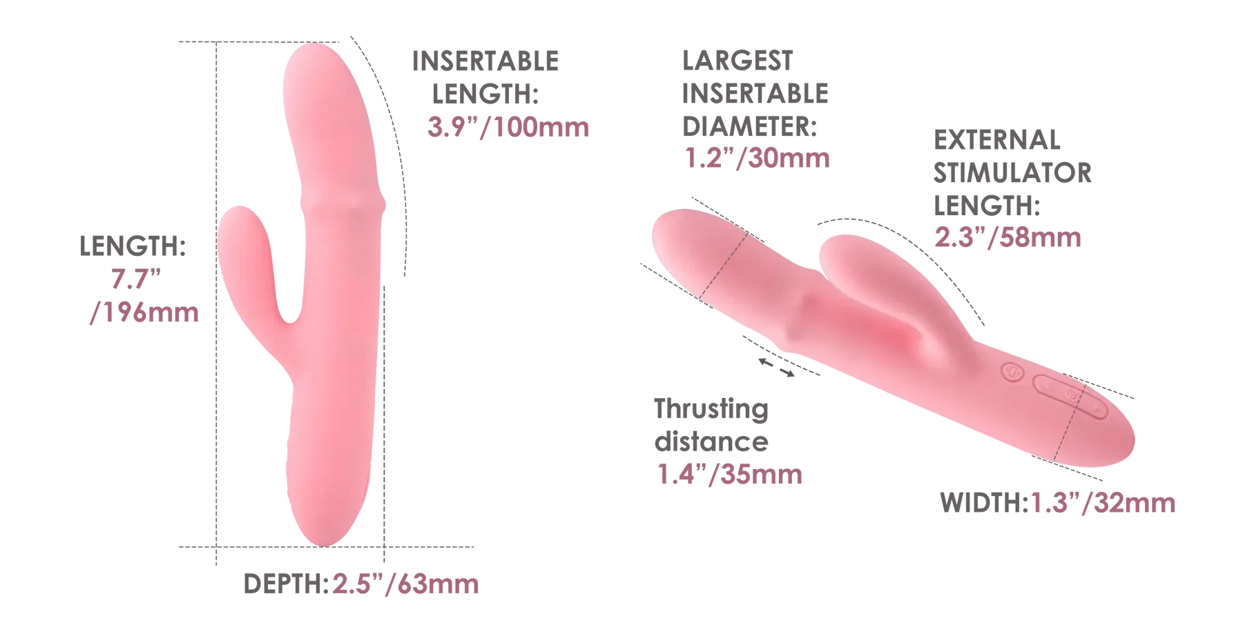 Neo Interactive Rabbit Vibe with Thrusting Beads