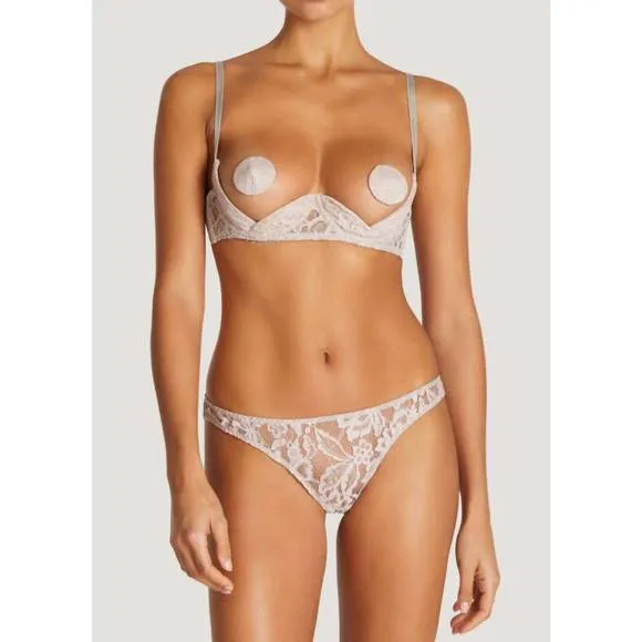 NEW COCO DE MER women's aurelia quarter cup bra in blush