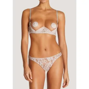 NEW COCO DE MER women's aurelia quarter cup bra in blush