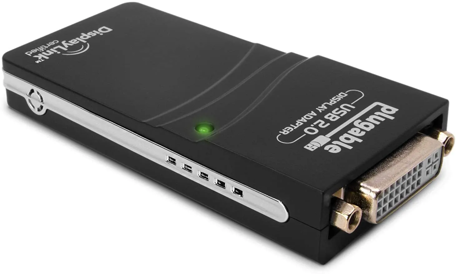 New Display Link Plugable USB 2.0 to DVI/VGA/HDMI Video Graphics Adapter for Multiple Monitors up to 1920x1080 Supports Windows 10, 8.1, 7, XP