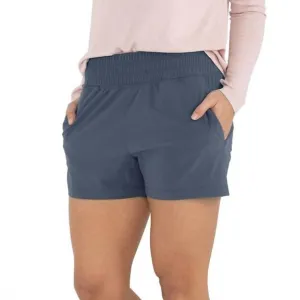 NEW FREE FLY w pull-on breeze short in blue dusk