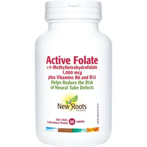 New Roots Active Folate 60 Tablets