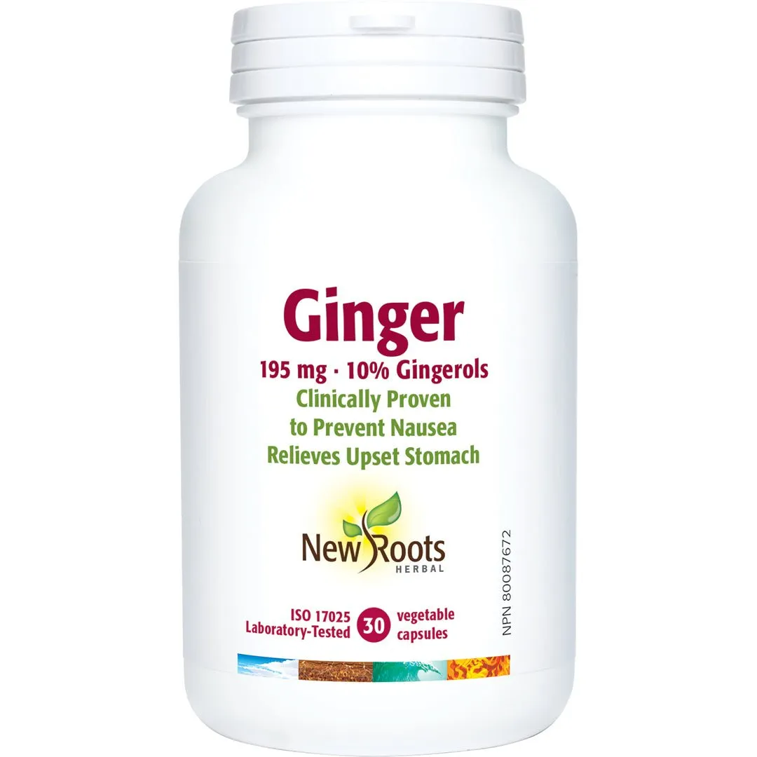 New Roots  Ginger Extract 30 Veg Capsules