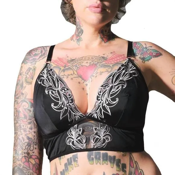 NEW THISTLE AND SPIRE eldridge bralette in platinum