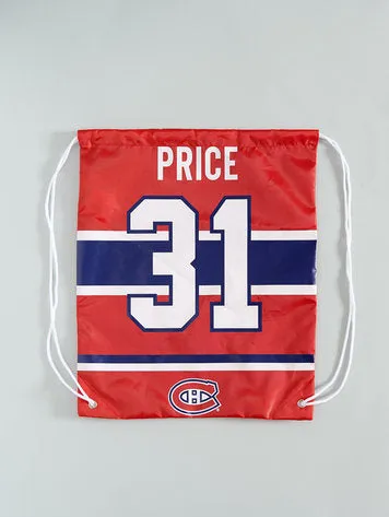 NHL Player Name Drawstring Bag