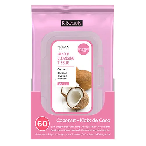 Nicka K Makeup Cleansing Tissue | Coconut, 60ct