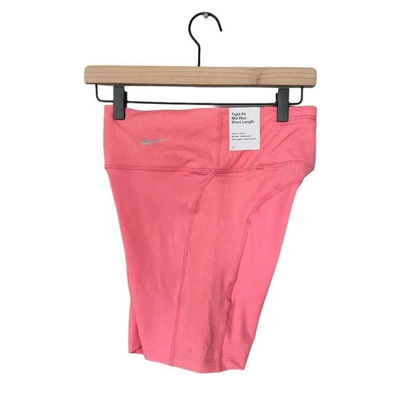 Nike Mid Rise Biker Shorts Pink NWT