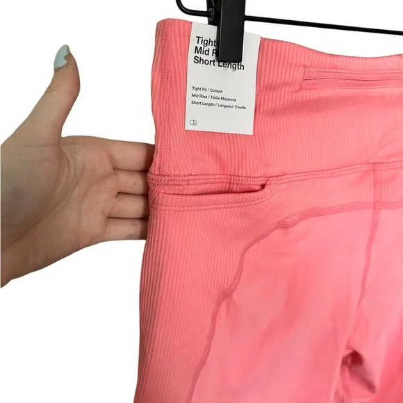 Nike Mid Rise Biker Shorts Pink NWT