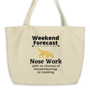 Nose Work Weekend Forecast X-Large Tote/ Shopping Bags