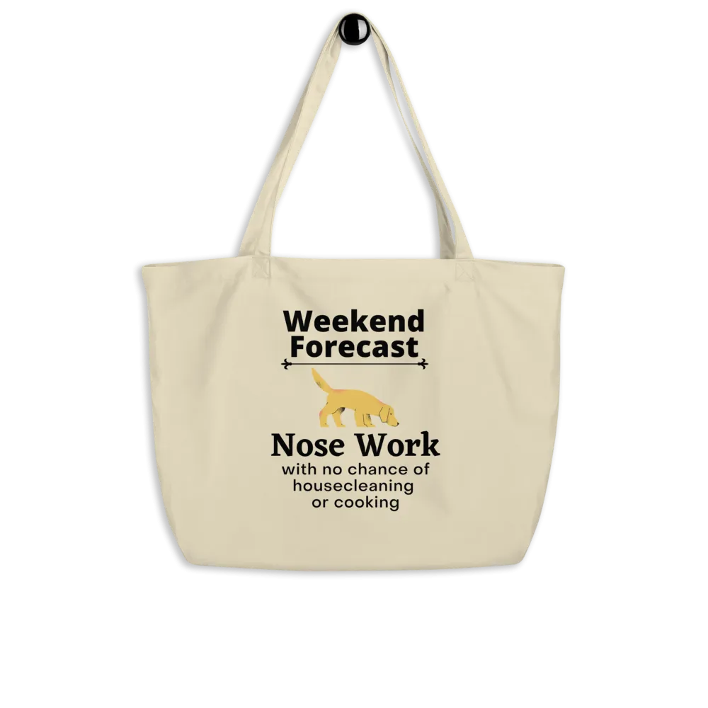 Nose Work Weekend Forecast X-Large Tote/ Shopping Bags