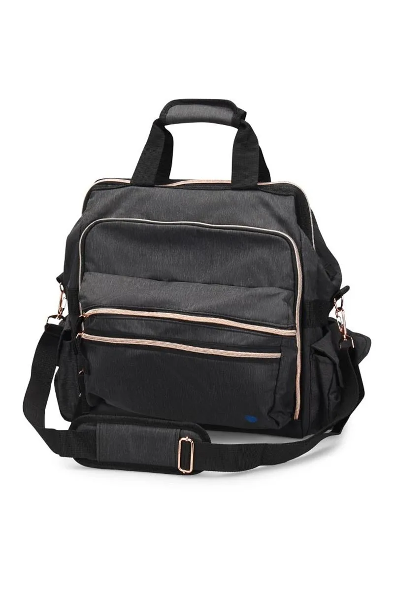 NurseMates Ultimate Medical Bag | Charcoal & Rose Gold