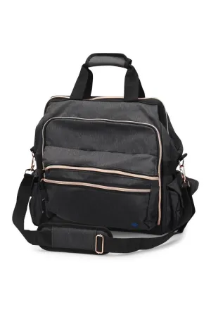 NurseMates Ultimate Medical Bag | Charcoal & Rose Gold