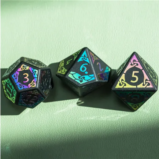 Obsidian and Rainbow Flourish