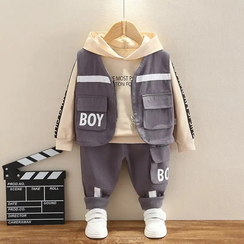 Oh Boy Combat Black 3 piece Outfit