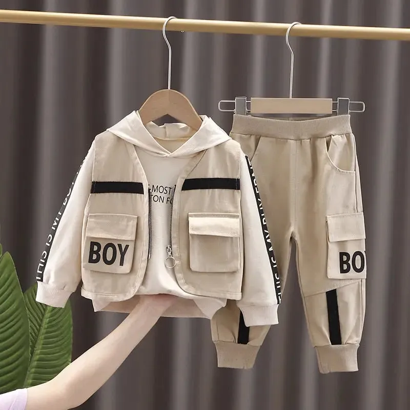 Oh Boy Combat Black 3 piece Outfit