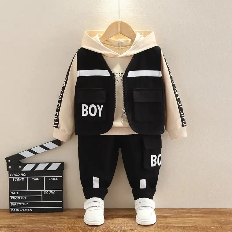 Oh Boy Combat Black 3 piece Outfit
