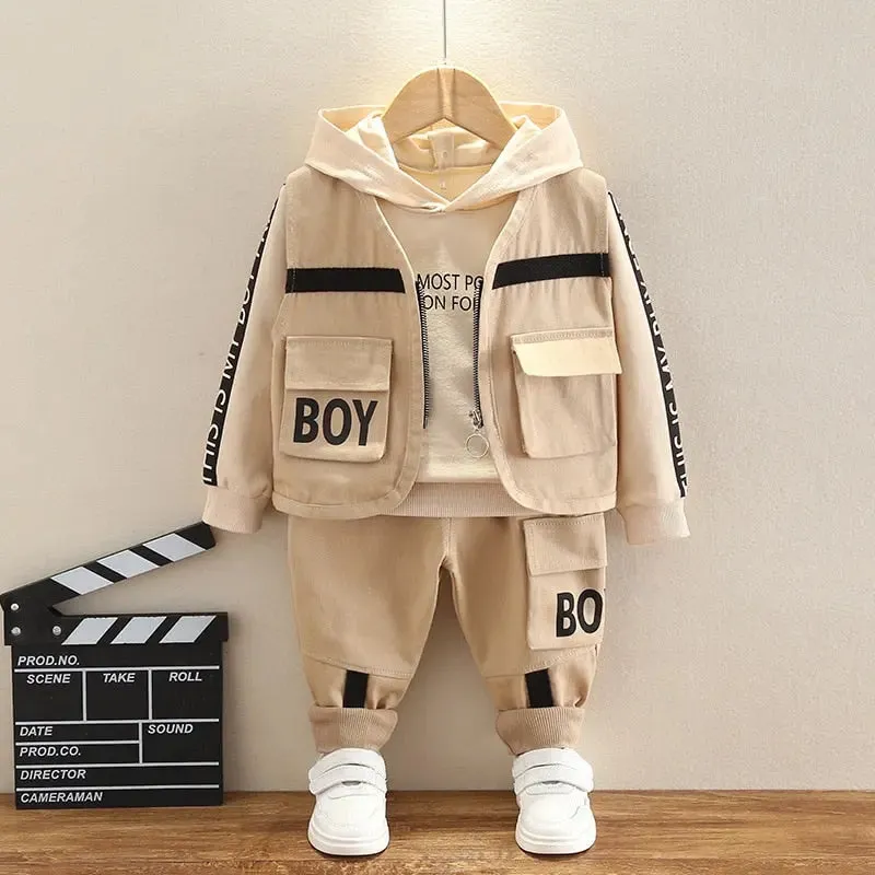 Oh Boy Combat Black 3 piece Outfit
