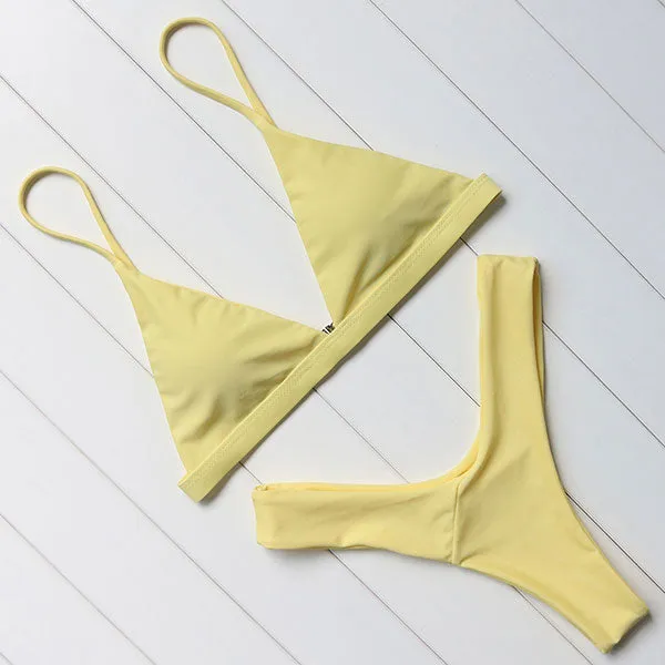 OMKAGI Brand Swimwear Women Swimsuit Sexy Push Up Micro Bikinis Set Swimming Bathing Suit Beachwear Summer Brazilian Bikini 2018