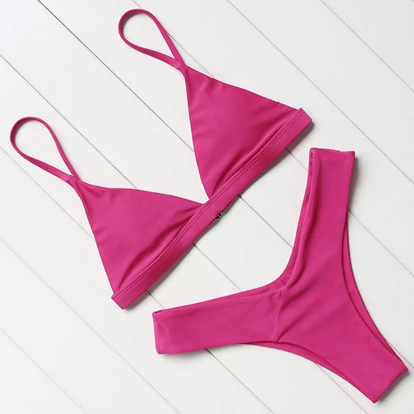 OMKAGI Brand Swimwear Women Swimsuit Sexy Push Up Micro Bikinis Set Swimming Bathing Suit Beachwear Summer Brazilian Bikini 2018
