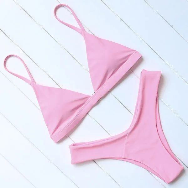 OMKAGI Brand Swimwear Women Swimsuit Sexy Push Up Micro Bikinis Set Swimming Bathing Suit Beachwear Summer Brazilian Bikini 2018