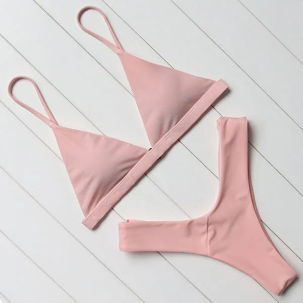OMKAGI Brand Swimwear Women Swimsuit Sexy Push Up Micro Bikinis Set Swimming Bathing Suit Beachwear Summer Brazilian Bikini 2018