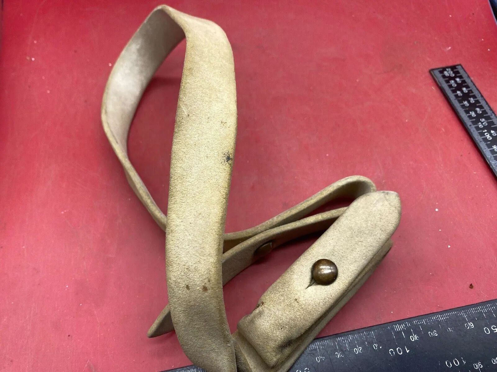 Original British Army Slade Wallace Victorian Equipment Leather Shoulder Strap